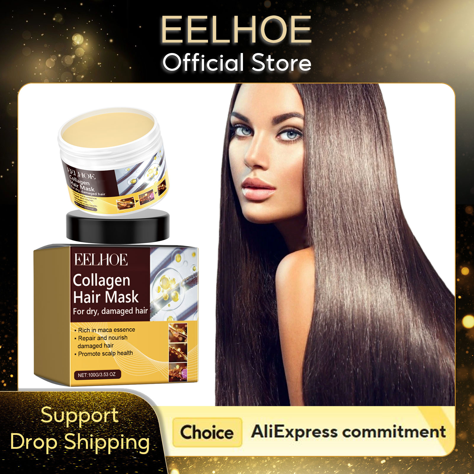 Hair Care Elseve - EELHOE Masker Rambut Kolagen Perawatan Anti