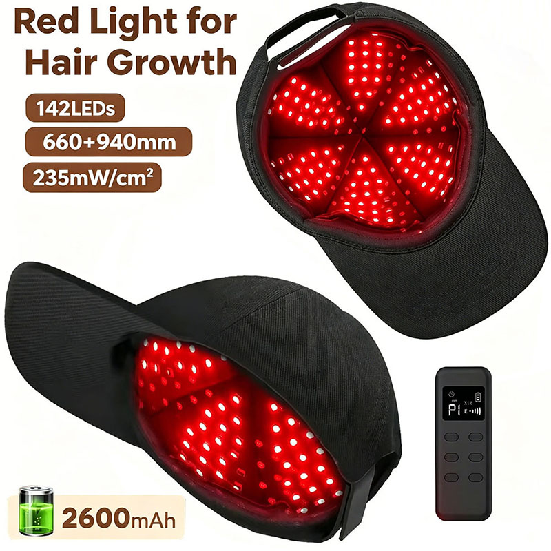 Hair Care Frizzy Hair - Topi Terapi Cahaya Merah LED Untuk
