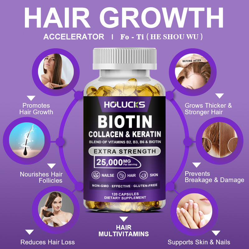 Kapsul Biotin Kolagen & Kerati - Hair Care Capsule ulasan dan harga