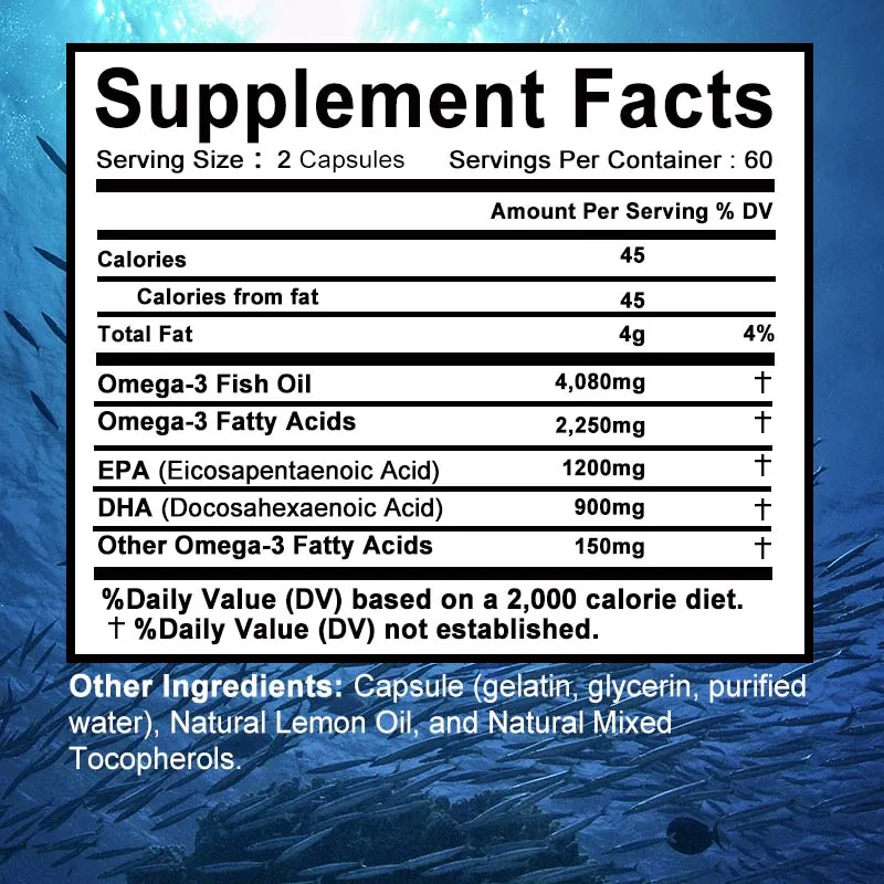 Minyak ikan Omega 3-mendukung  - Hair Care Capsule ulasan dan harga