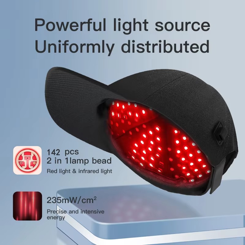 Topi Terapi Cahaya Merah LED U - Hair Care Frizzy Hair ulasan dan harga