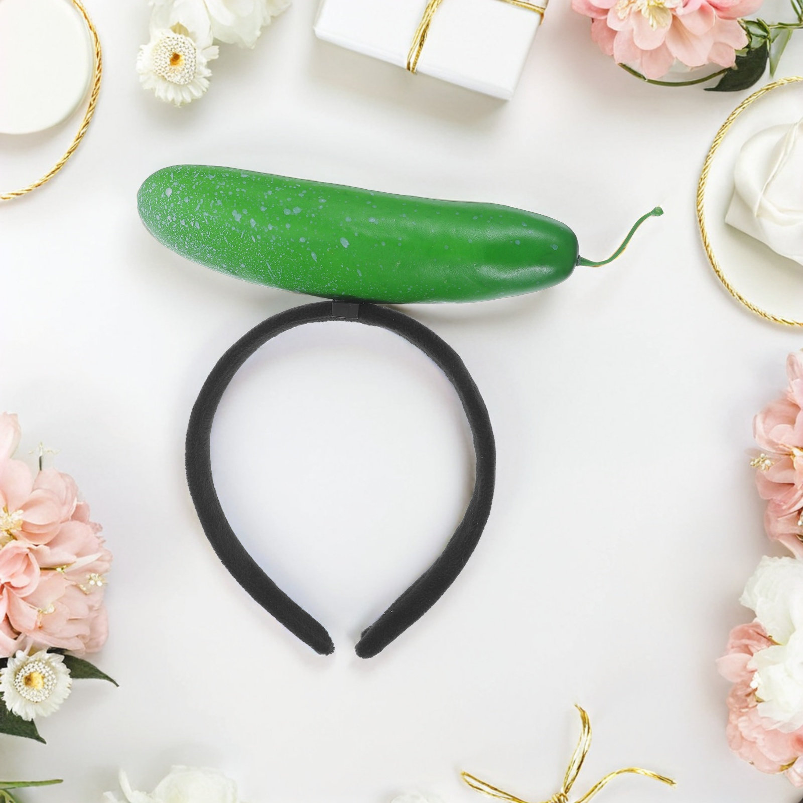 2Pcs Bando Kostum Mentimun, Ba - Hair Care Vegetables ulasan dan harga