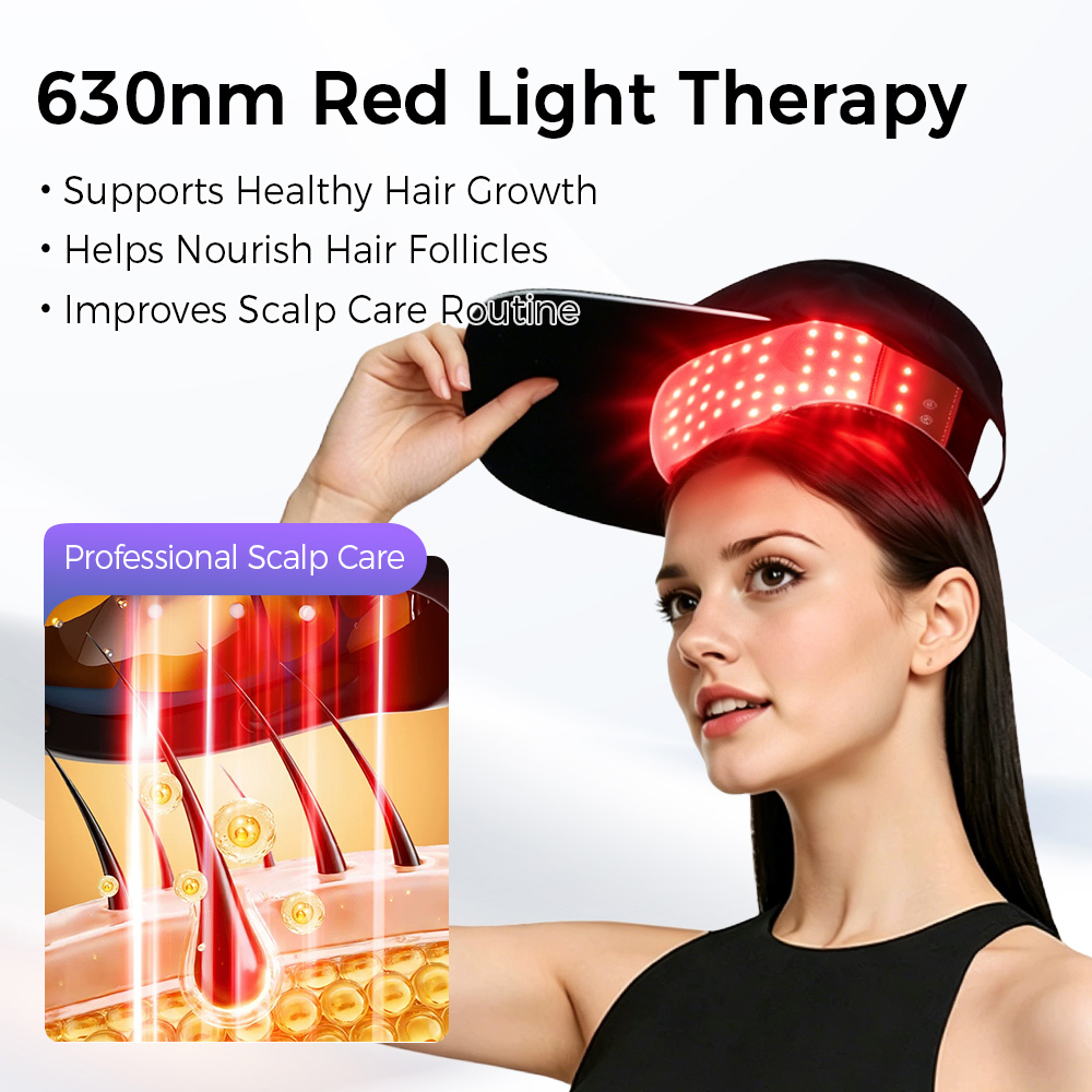 Topi Terapi Cahaya Merah Biru  - Hair Care Frizzy Hair ulasan dan harga