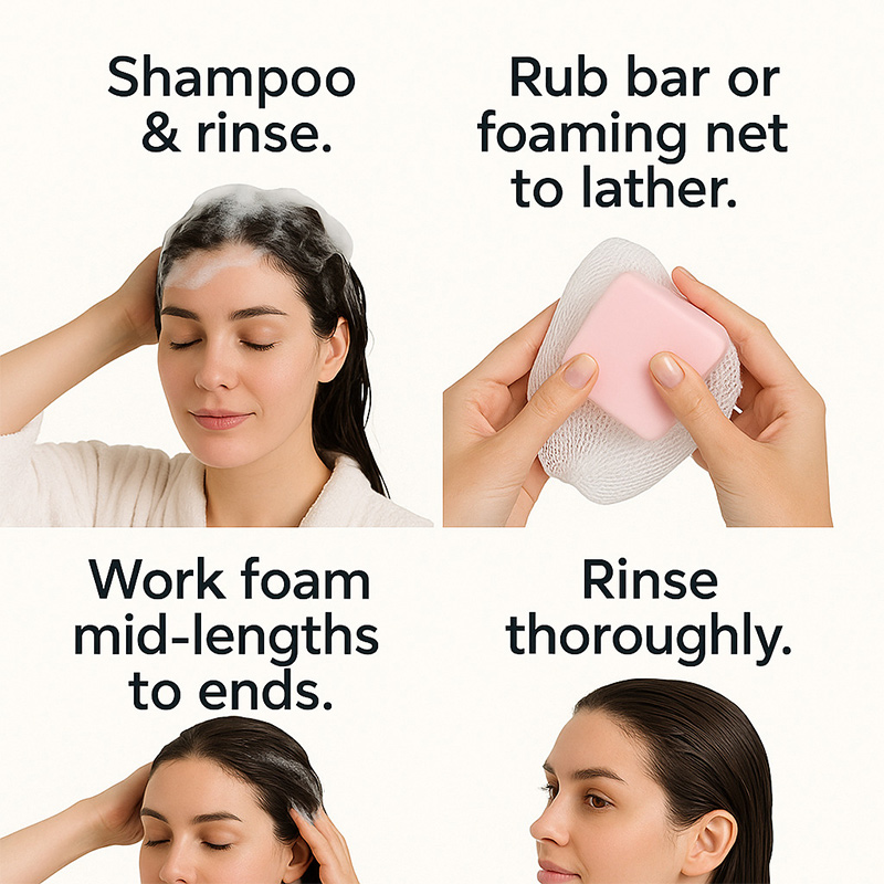 Sabun Kondisioner Minyak Jarak - Hair Care Frizzy Hair ulasan dan harga