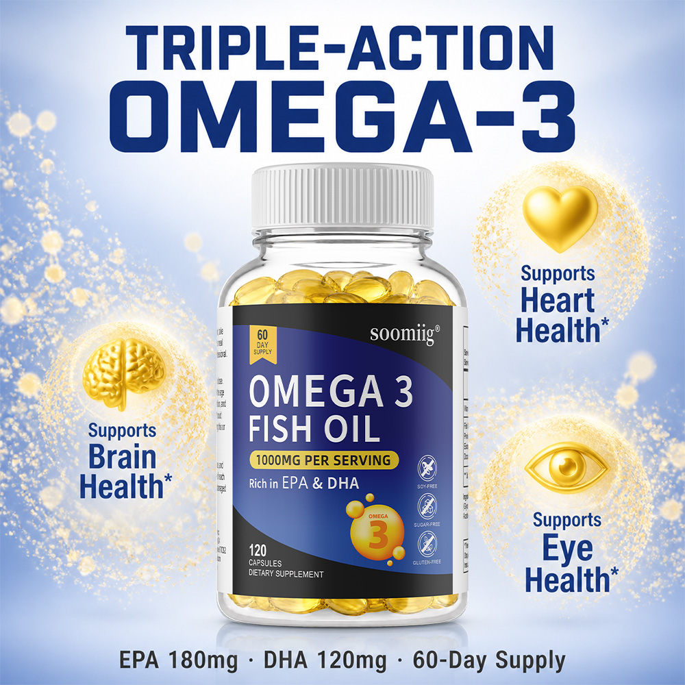 Minyak Ikan Omega 3 Laut Dalam - Hair Care Capsule ulasan dan harga